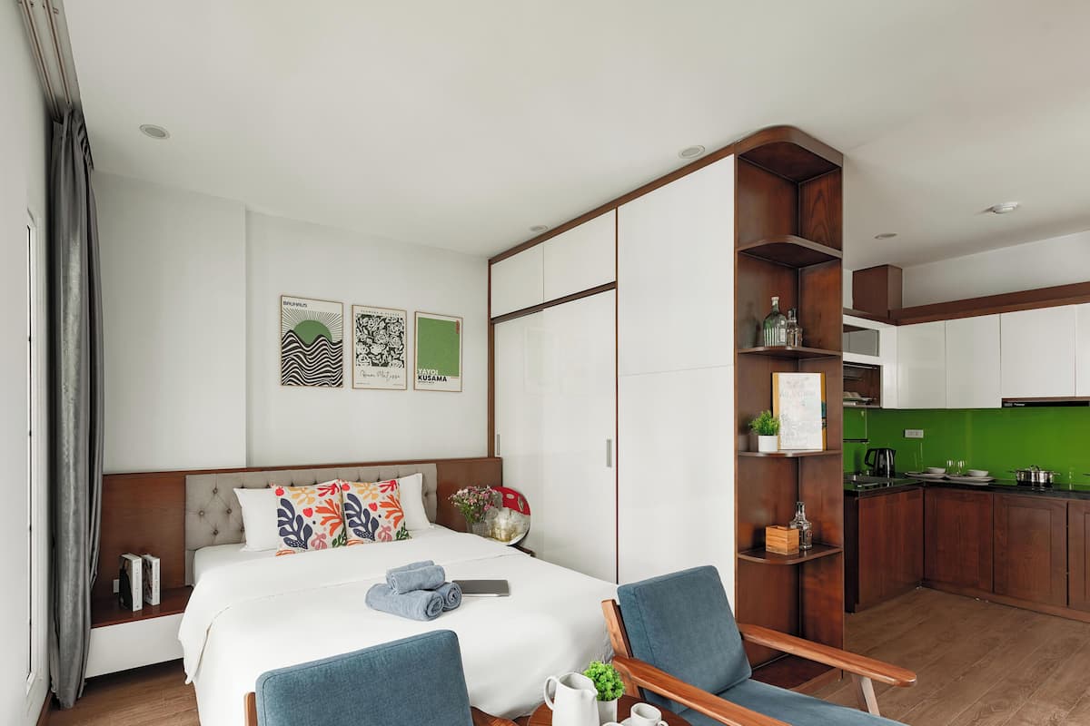 1 quarto, individualmente decorados, individualmente mobiliados