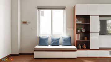 1 Schlafzimmer, individuell dekoriert, individuell eingerichtet