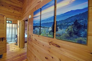 2 bedrooms, desk, iron/ironing board, WiFi - "Fireside Nights & Hot Tub Dreams" (Cherry Log)