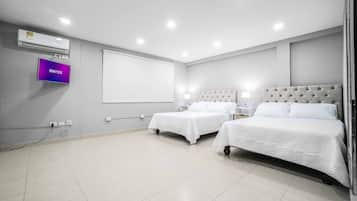 4 habitaciones, tabla de planchar con plancha, wifi y ropa de cama