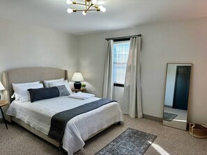 2 bedrooms, desk, iron/ironing board, travel cot