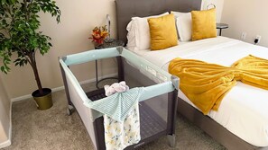 1 bedroom, in-room safe, iron/ironing board, travel crib