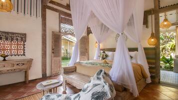 One Bedroom Pool Villa | Hypo-allergenic bedding, minibar, desk, free WiFi