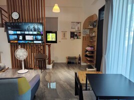 42-英寸智能电视（配备数码频道）、玩具、流媒体服务