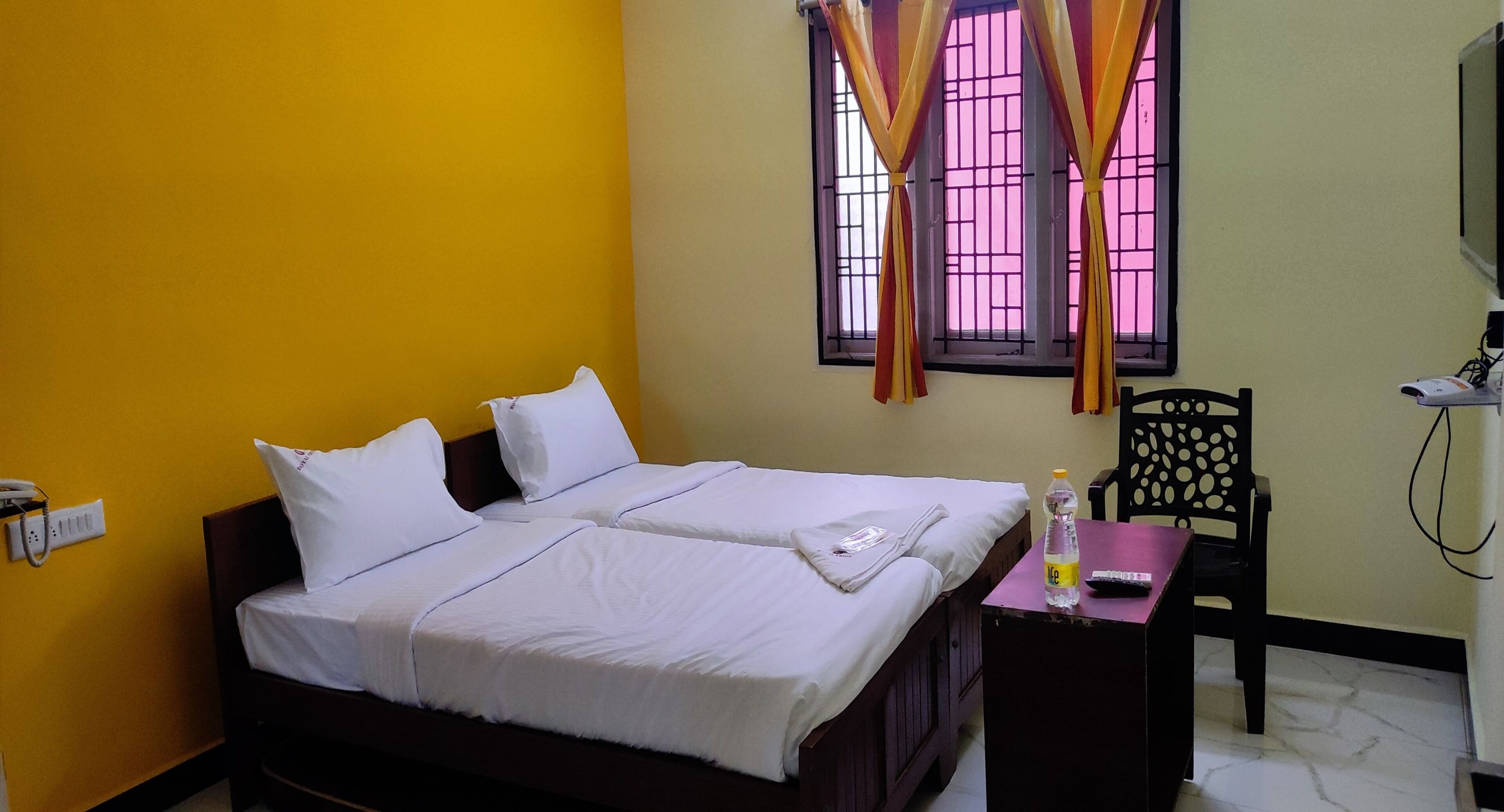 Memory-foam beds, free WiFi, bed sheets