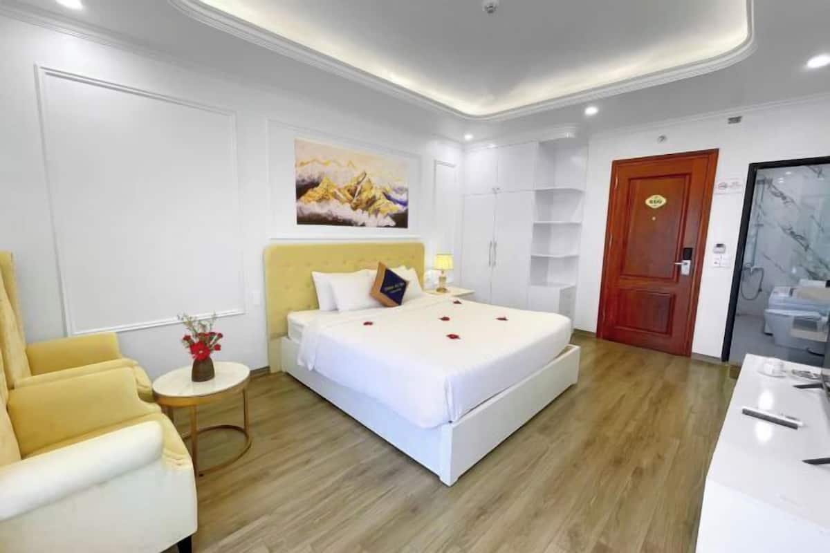1 camera, biancheria da letto di alta qualità, copriletto in piuma