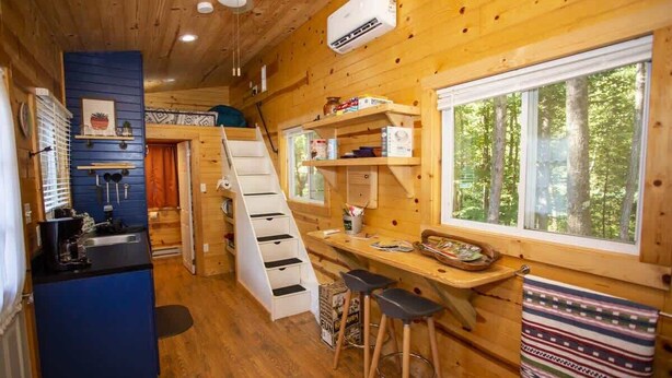 Interior - Tiny Cabin Summary:<br>I (Mill Spring)