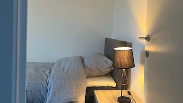 2 slaapkamers, een kluis op de kamer, een strijkplank/strijkijzer