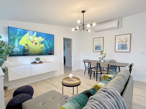 TV, video games, books, offices