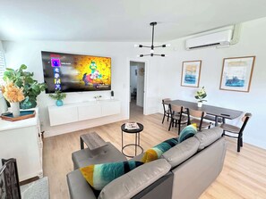 TV, video games, books, offices