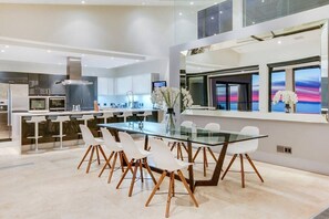 Villa, 5 Bedrooms, Accessible, Fireplace | Dining room - Prima Views Luxury 5-bedroom Villa in Camps Bay (Cape Town)