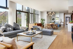 Villa, 4 Bedrooms, Accessible, Fireplace | Living room - Quebec Villa Contemporary 4-bedroom Holiday House in Camps Bay (Cape Town)