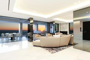 Apartment, 2 Schlafzimmer, barrierefrei, Balkon | Lounge