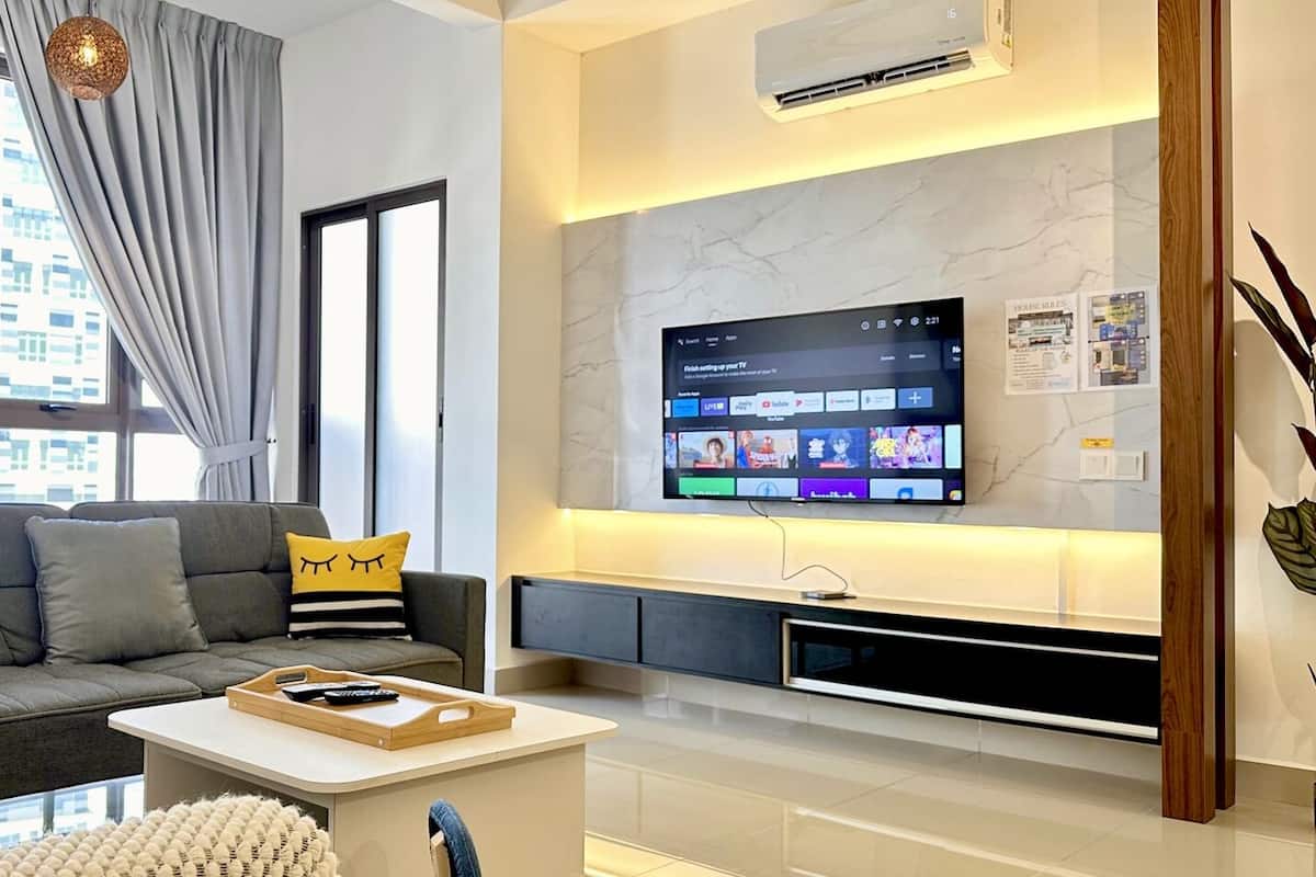 Appartamento Classic, 1 camera da letto, non fumatori, vista città | Area soggiorno | Smart TV, console per videogiochi, Netflix, servizi in streaming