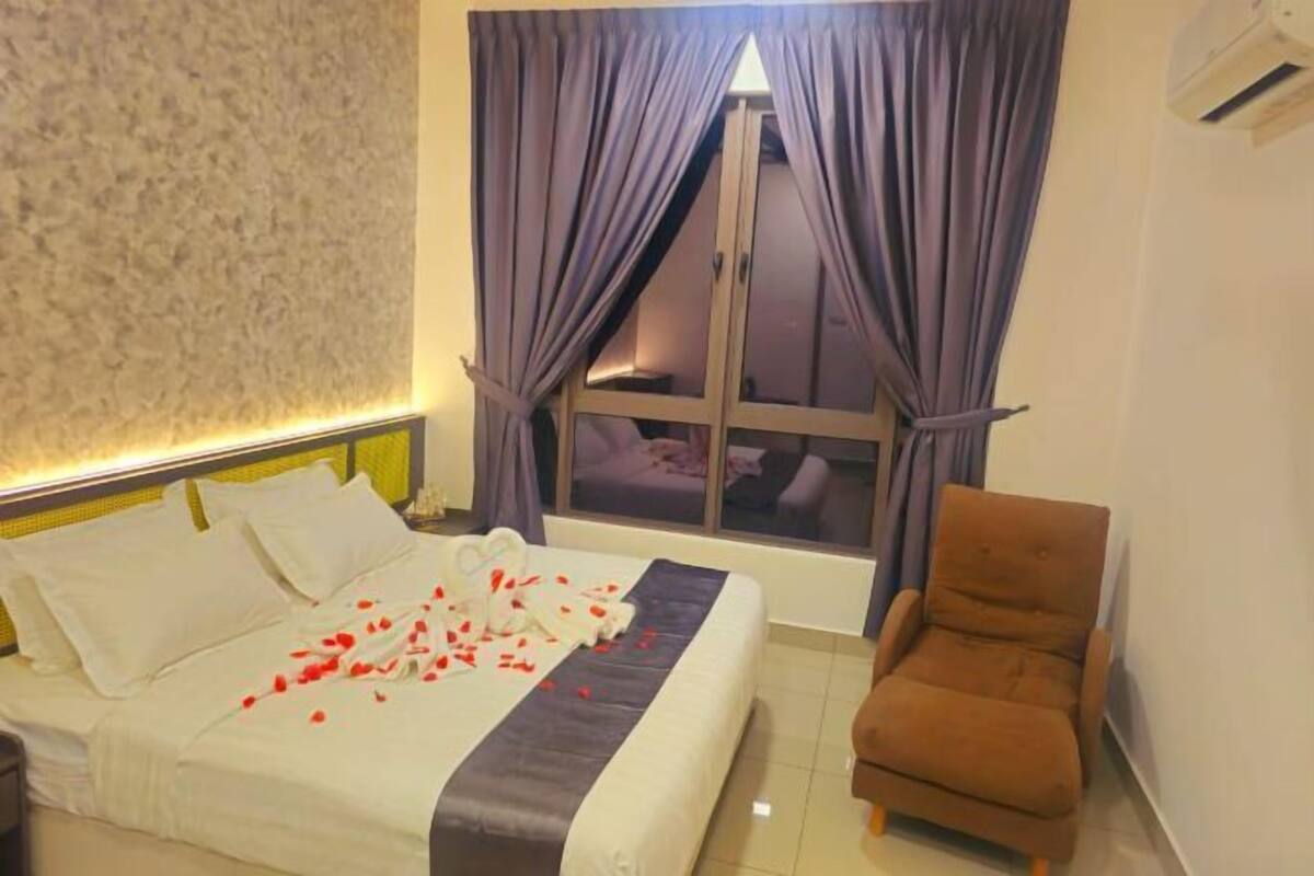 2 habitaciones, decoración personalizada y muebles diferentes