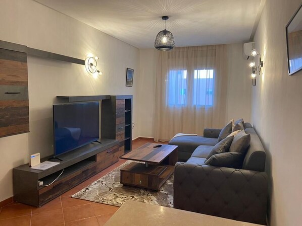 Living area - Appartement Guéliz Proche Gare de Marrakech (Marrakech)