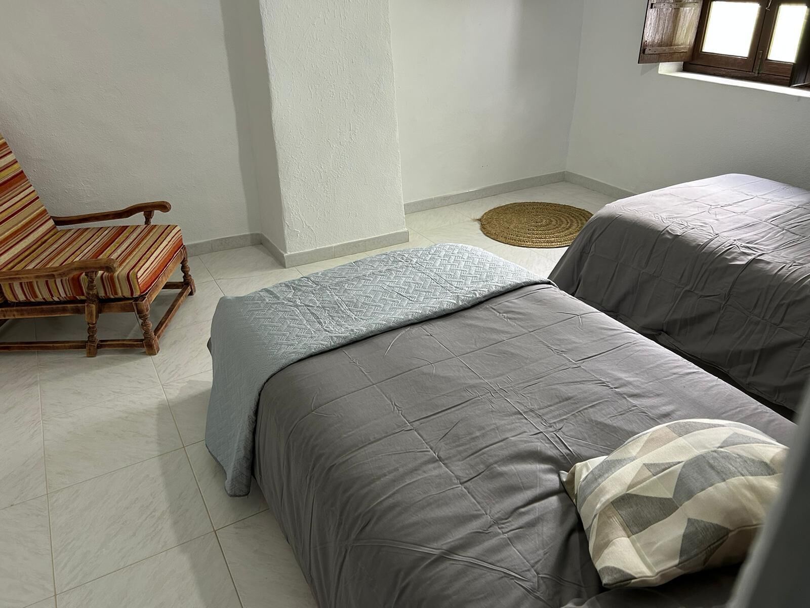 2 makuuhuonetta, vuodevaatteet