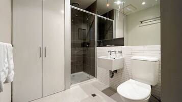 Shower, hair dryer