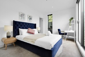 2 slaapkamers, een strijkplank/strijkijzer, wifi, beddengoed