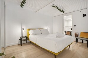 1 soveværelse, sengetøj