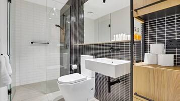 Shower, hair dryer