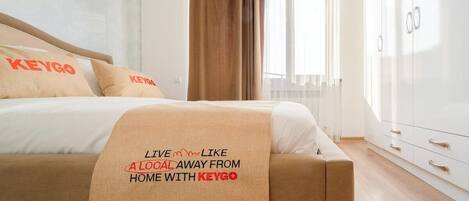 1 Schlafzimmer, Schreibtisch, Bügeleisen/Bügelbrett, WLAN