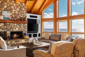 TV, fireplace, table tennis, computer monitors