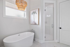 Shower, hair dryer - New Construction + Private Pool- Emerald Isle by Royal Destinations (Santa Rosa Beach)