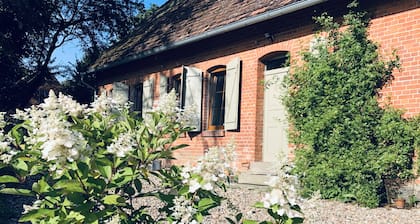 An old restored school in wild nature. Unique interiors and one-of-a-kind aura.