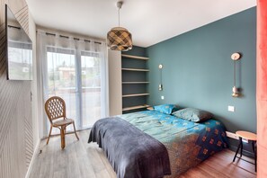 1 bedroom, iron/ironing board, free WiFi
