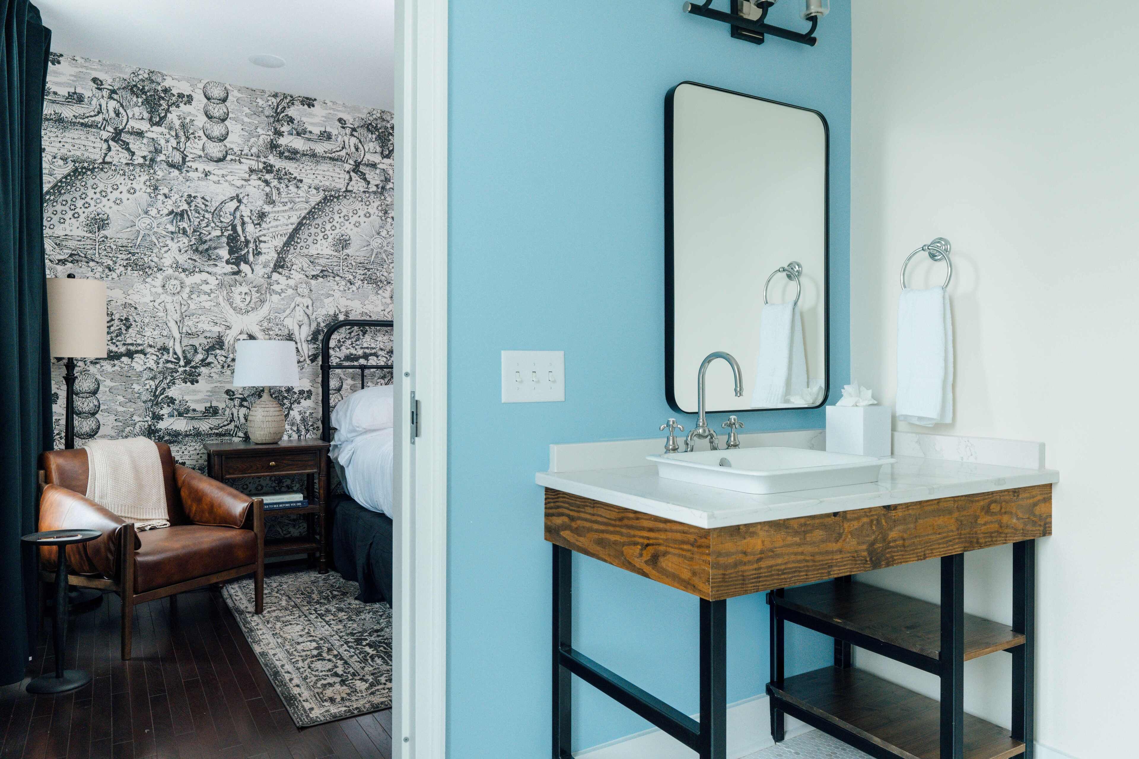 Chambre Deluxe, 1 très grand lit | Salle de bain