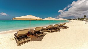 Sun loungers, beach towels