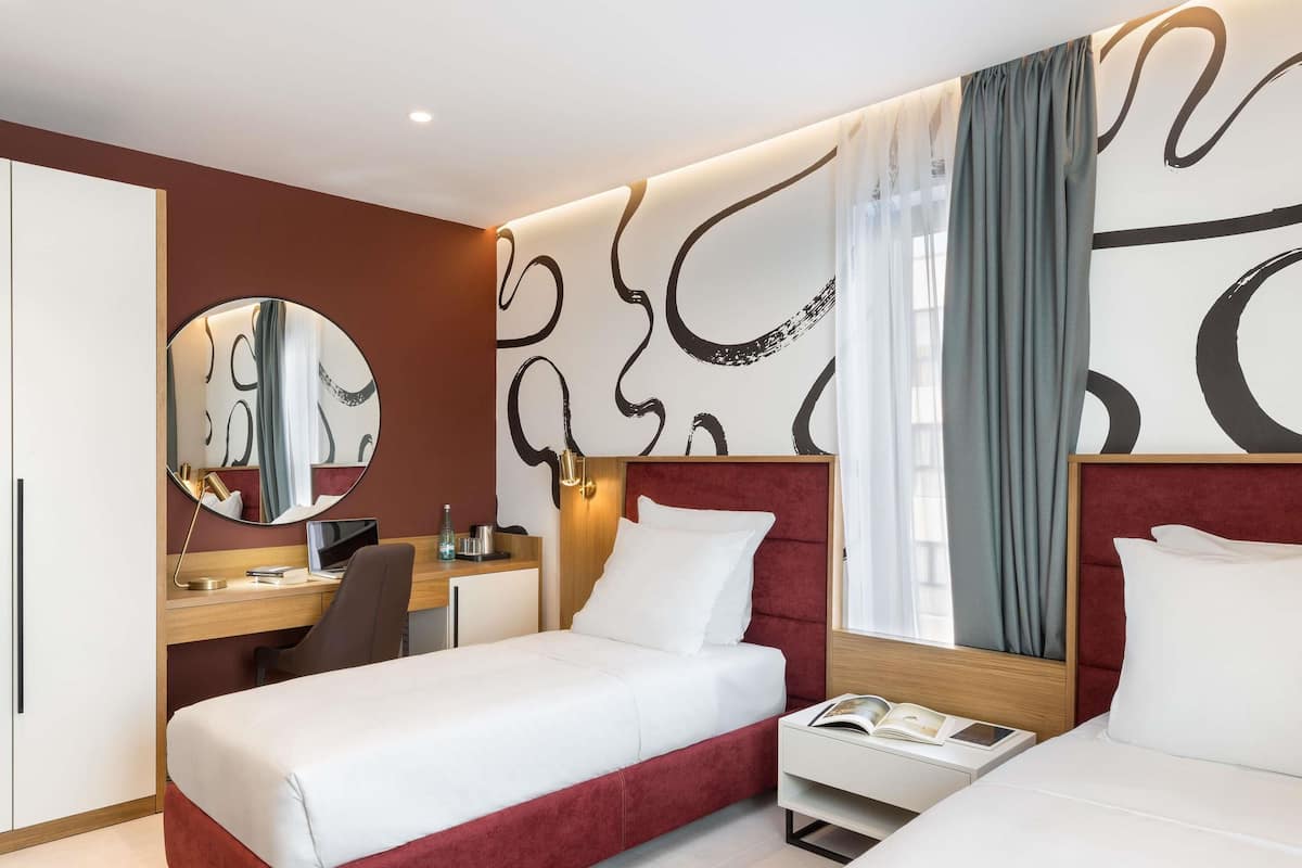 Ropa de cama de alta calidad y minibar
