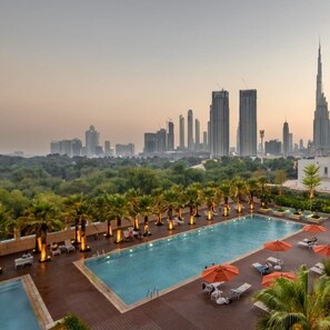 Studio, Accessible | Internet - Silkhaus Furnished Burj Khalifa View Pool Gym (Dubai)