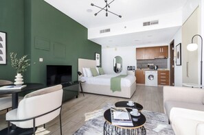 Studio, Accessible - Silkhaus Modern Burj Khalifa View Balcony Difc (Dubai)