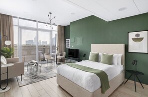 Studio, Accessible - Silkhaus Modern Burj Khalifa View Balcony Difc (Dubai)