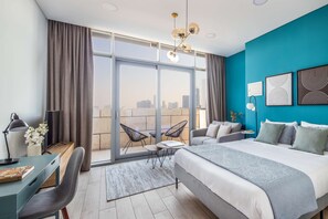 Studio | Internet - Silkhaus Stylish Burj Khalifa View Balcony Difc (Dubai)