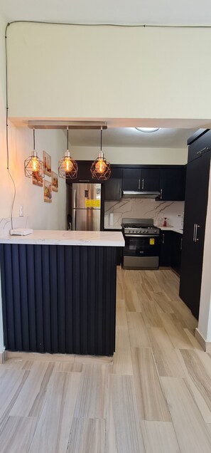 Private kitchen - Central Apartment Facing the sea (Puerto Plata)