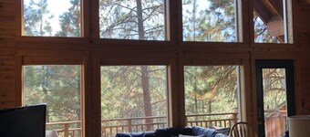 Quiet 1 BR + loft cabin great for weekend getaways & stargazing. Pet Friendly!