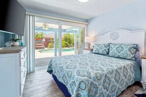 1 chambre, fer et planche à repasser