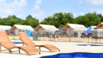 A heated pool