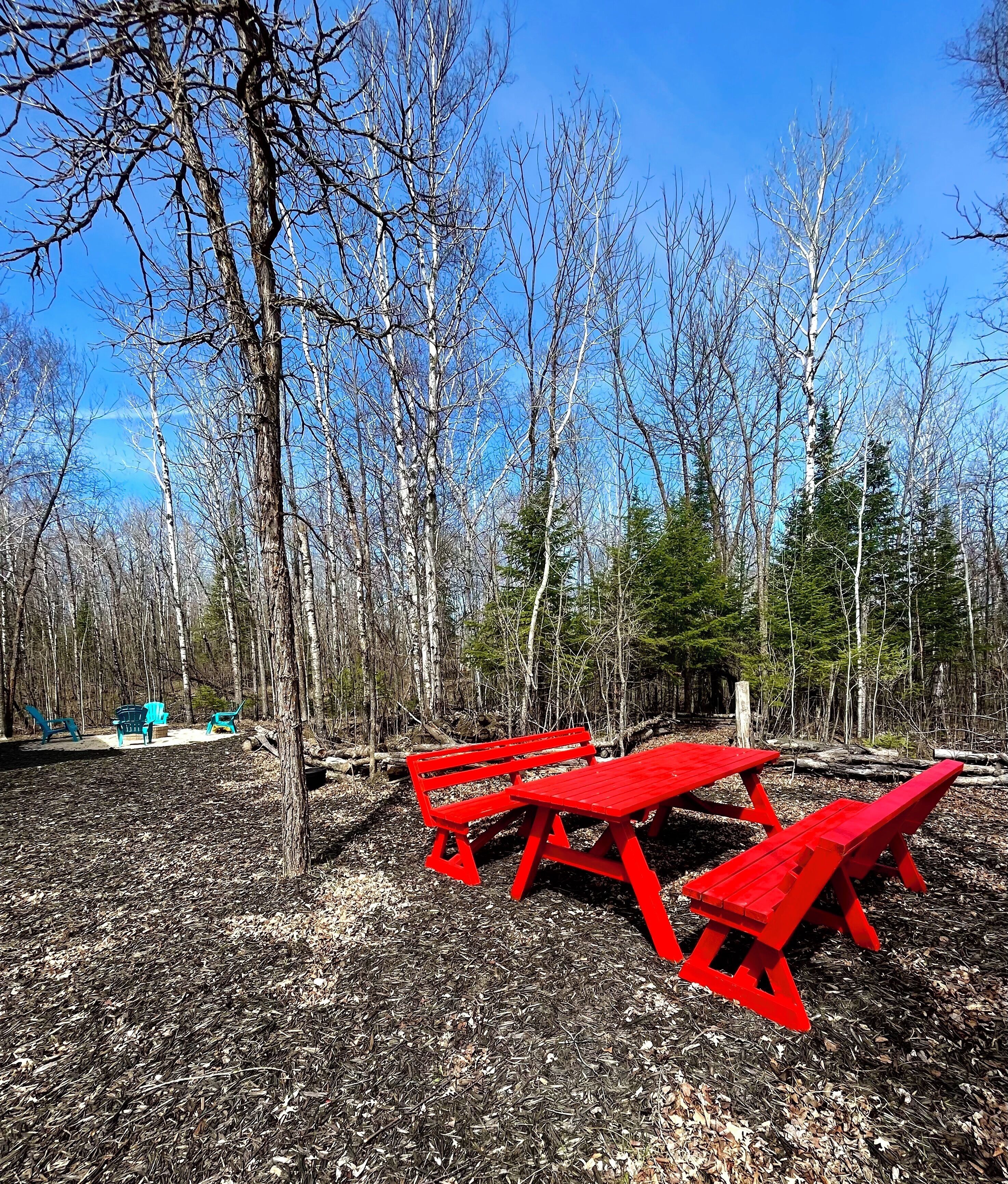 屋外ダイニングエリア