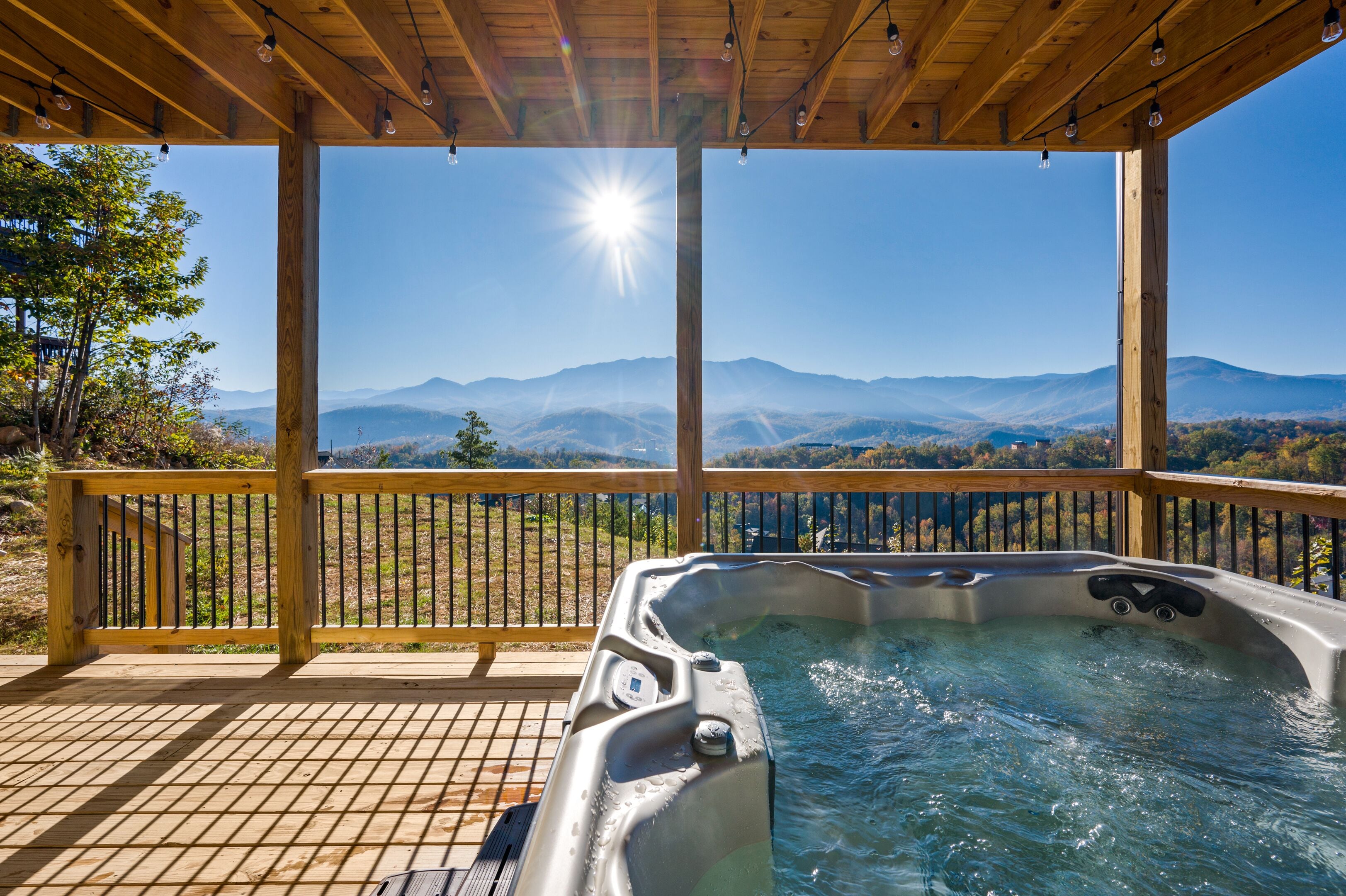 Hot Tub with Fantastic Views of the Smoky Mountians