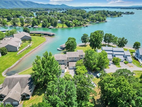 The full Smith Mountain Lake experience: private boat slip, 3 balconies, game room, community pool & beach, propane grill, and pets welcome. No resort fees, ever.