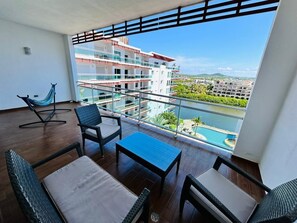 Elite Apartment, 2 Bedrooms, Balcony, Lake View | Balcony - Pacifika Marina Mazatlan by Partnerhost (Mazatlán)