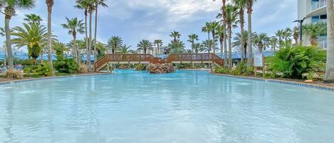 A heated pool