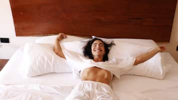 Premium bedding, individually decorated, individually furnished, desk