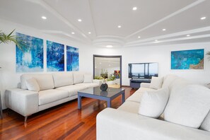 TV, fireplace - VILLA PRESIDENTE (Alcúdia)