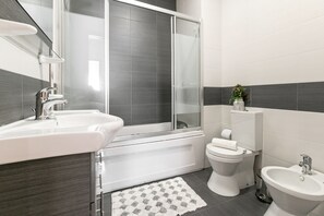 Hair dryer, towels