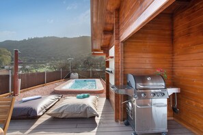 Terrace/patio - 'Cabaña Juanito Del Roque' with Sea View, Private Terrace and Wi-Fi (Valsequillo)